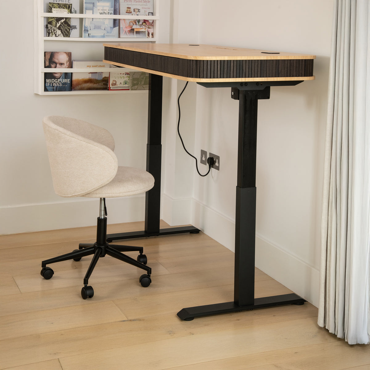 Koble Elin Sit Stand Adjustable Smart Desk from Roseland Furniture
