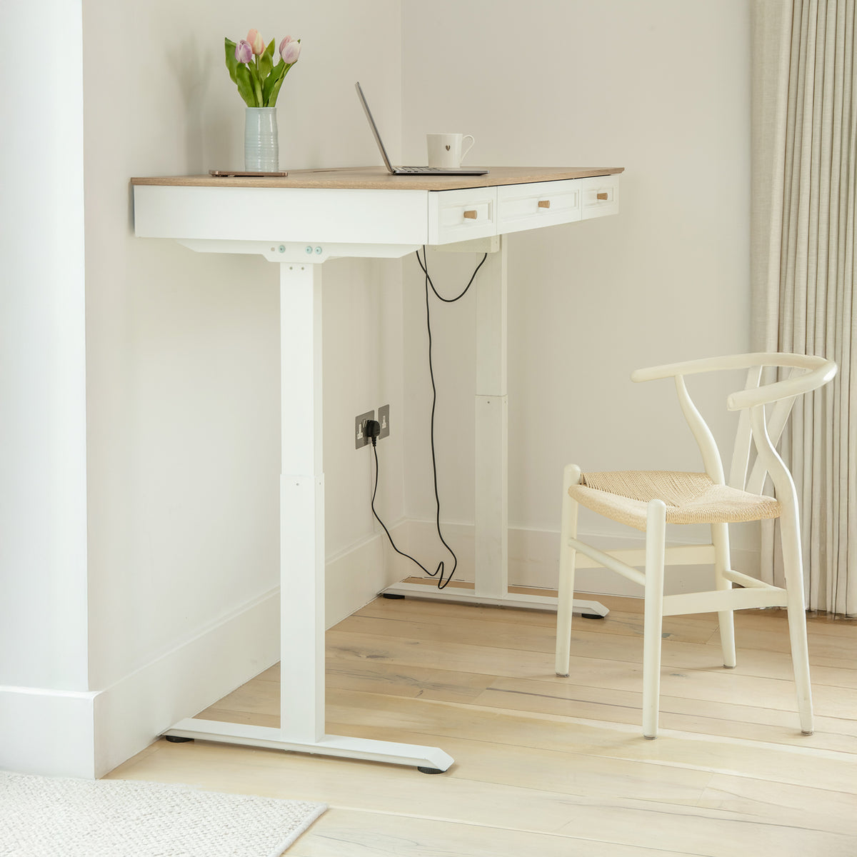 Koble Felix Flip Top Smart Desk from Roseland Furniture