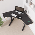 Gino Black Smart Electric Height Adjustable Corner Desk