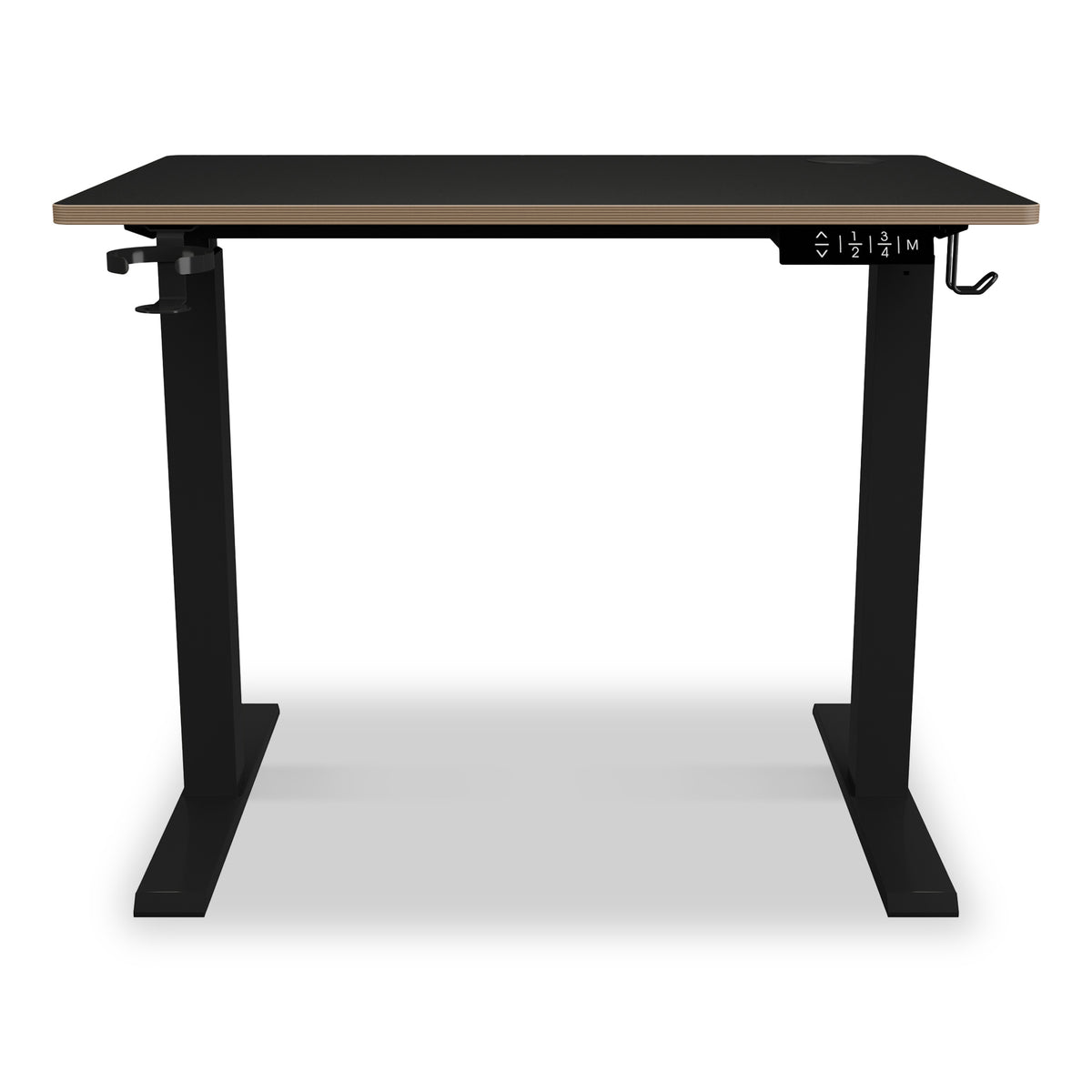 Koble Gino Compact 90cm Adjustable Smart Desk Black from Roseland Furniture