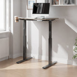 Koble Gino Compact 90cm Adjustable Smart Desk Black from Roseland Furniture