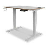 Koble Gino Compact 90cm Adjustable Smart Desk White from Roseland Furniture