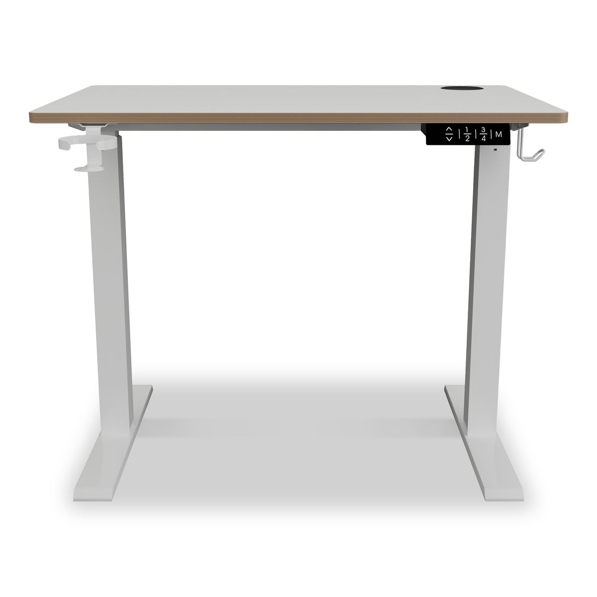 Koble Gino Compact 90cm Adjustable Smart Desk White from Roseland Furniture