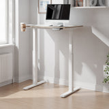 Koble Gino Compact 90cm Adjustable Smart Desk White from Roseland Furniture