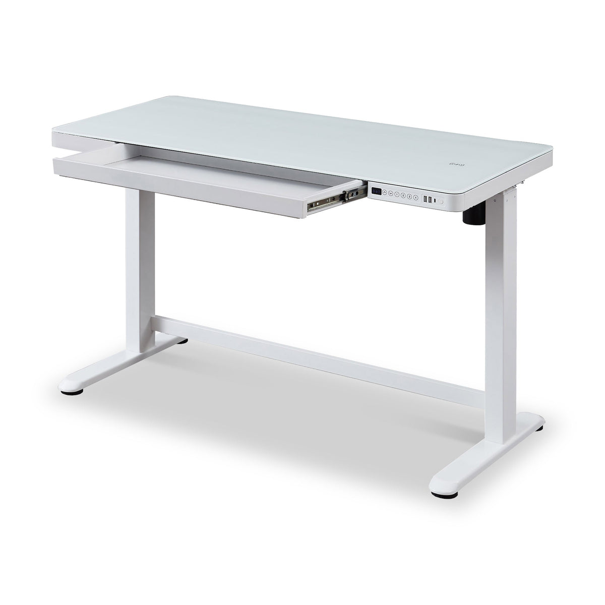 Koble Juno Smart Electric Height Adjustable Desk with Wireless Charging from Roseland Furniture