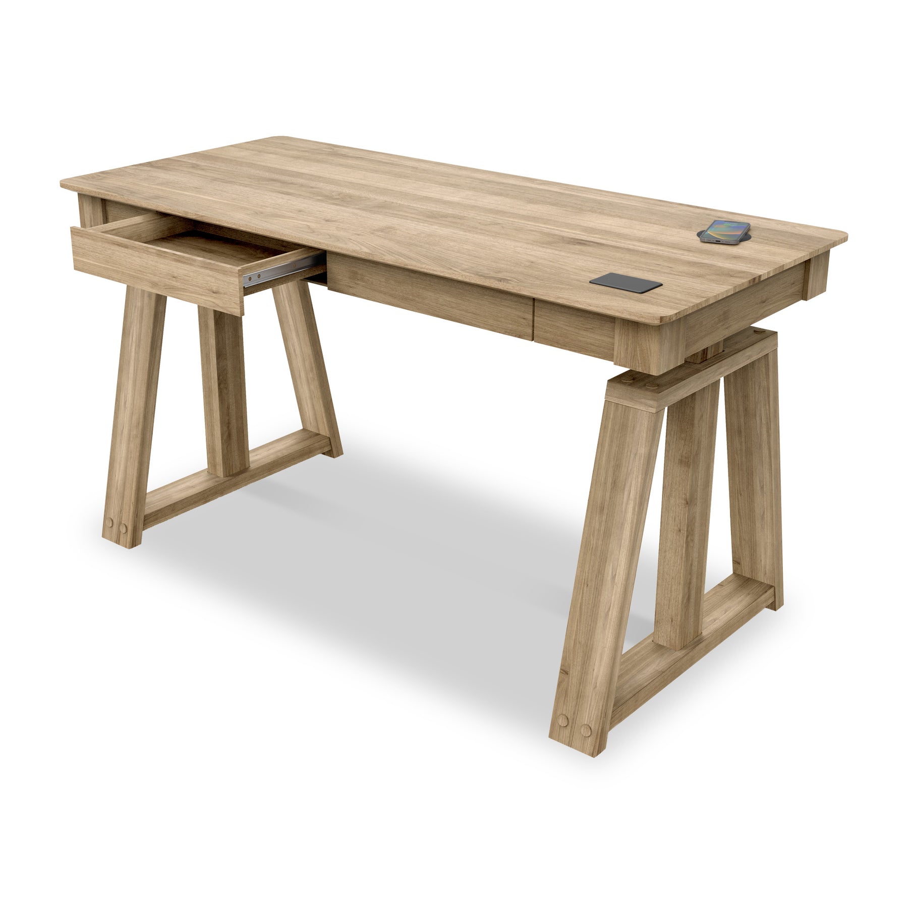 Nora Smart Electric Height Adjustable Desk with wireless charging for office