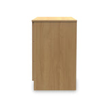 Kilgarth Modern Oak 3 Drawer Bedside Angle by Roseland FurnitureKilgarth Modern Oak 3 Drawer Bedside by Roseland Furniture