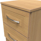Kilgarth Modern Oak 2 Drawer Bedside Table by Roseland Furniture