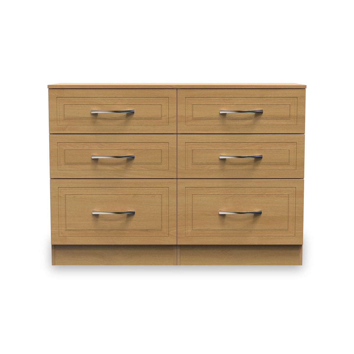 Killgarth Oak 6 Drawer Wide Chest of Drawers