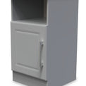 Talland Grey 1 Door Bedside Cabinet with Oak Top