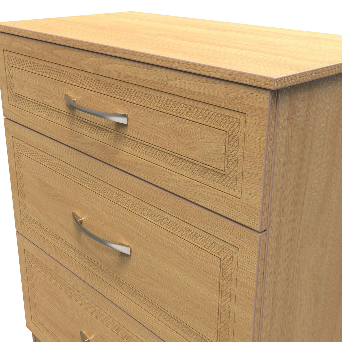 Kilgarth Modern Oak 3 Drawer Deep Chest by Roseland Furniture