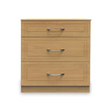 Kilgarth Modern Oak 3 Drawer Deep Chest by Roseland Furniture