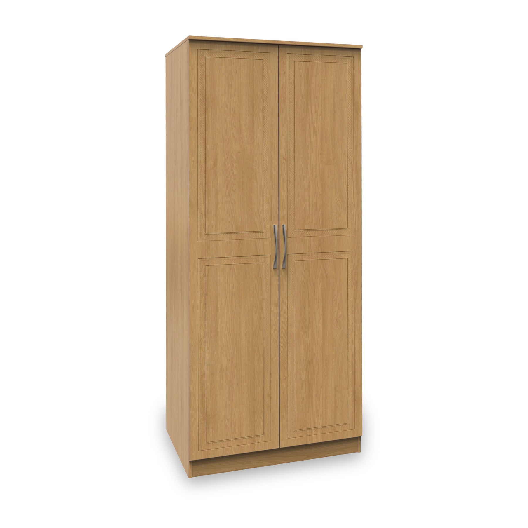 Kilgarth Modern Oak 2 Door Wardrobe by Roseland Furniture