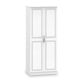 Kilgarth White 2 Door Wardrobe by Roseland Furniture