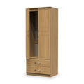 Killgarth Oak 2 Door 2 Drawer Wardrobe