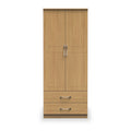 Killgarth Oak 2 Door 2 Drawer Wardrobe