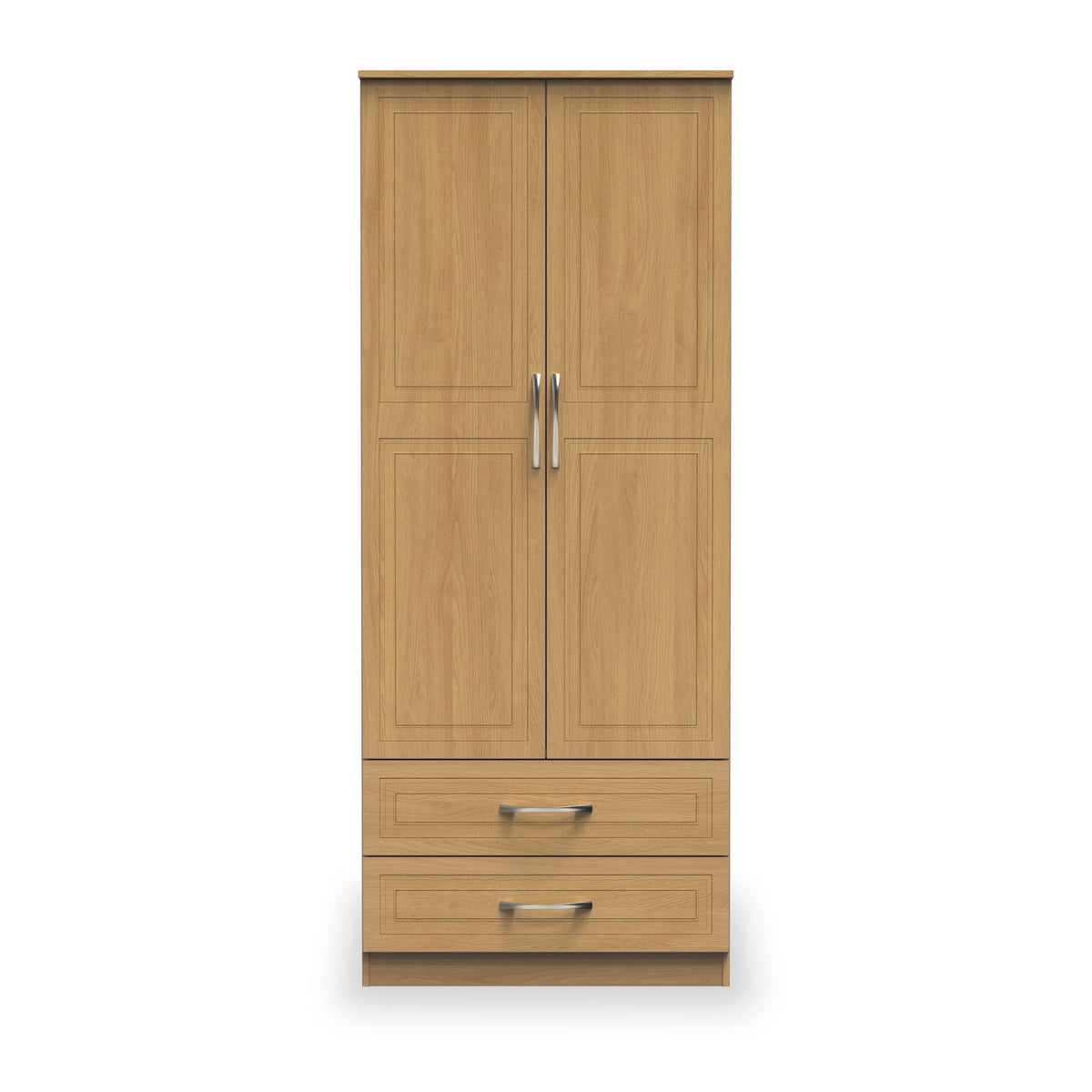 Killgarth Oak 2 Door 2 Drawer Wardrobe