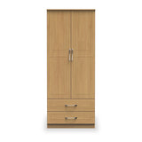 Killgarth Oak 2 Door 2 Drawer Wardrobe