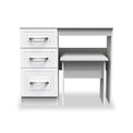 Killgarth 3 Drawer White Dressing Table Set by Roseland Furniture