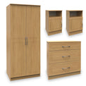 Killgarth Modern Oak 4 Piece Bedroom Set by Roseland Furniture