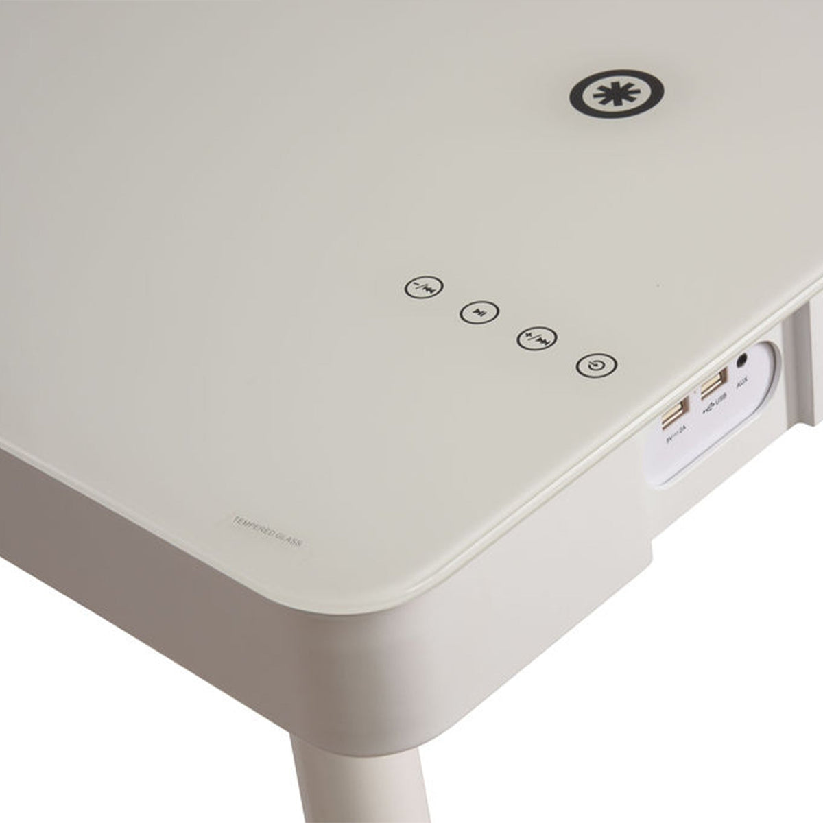 Koble Tori Smart Desk White with Wireless Charging & Bluetooth Speaker from Roseland Furniture