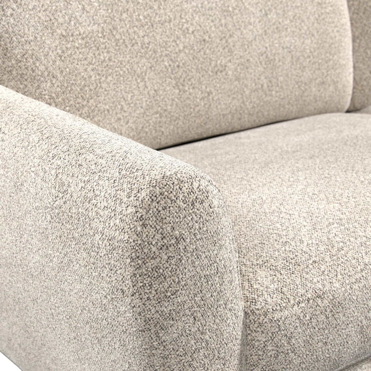 Dulcie Boucle Armchair Linen Dims from Roseland Furniture