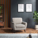 Dulcie Boucle Armchair Linen Dims from Roseland Furniture