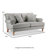 Norbury 2 Seater Sofa Linen from Roseland Furniture