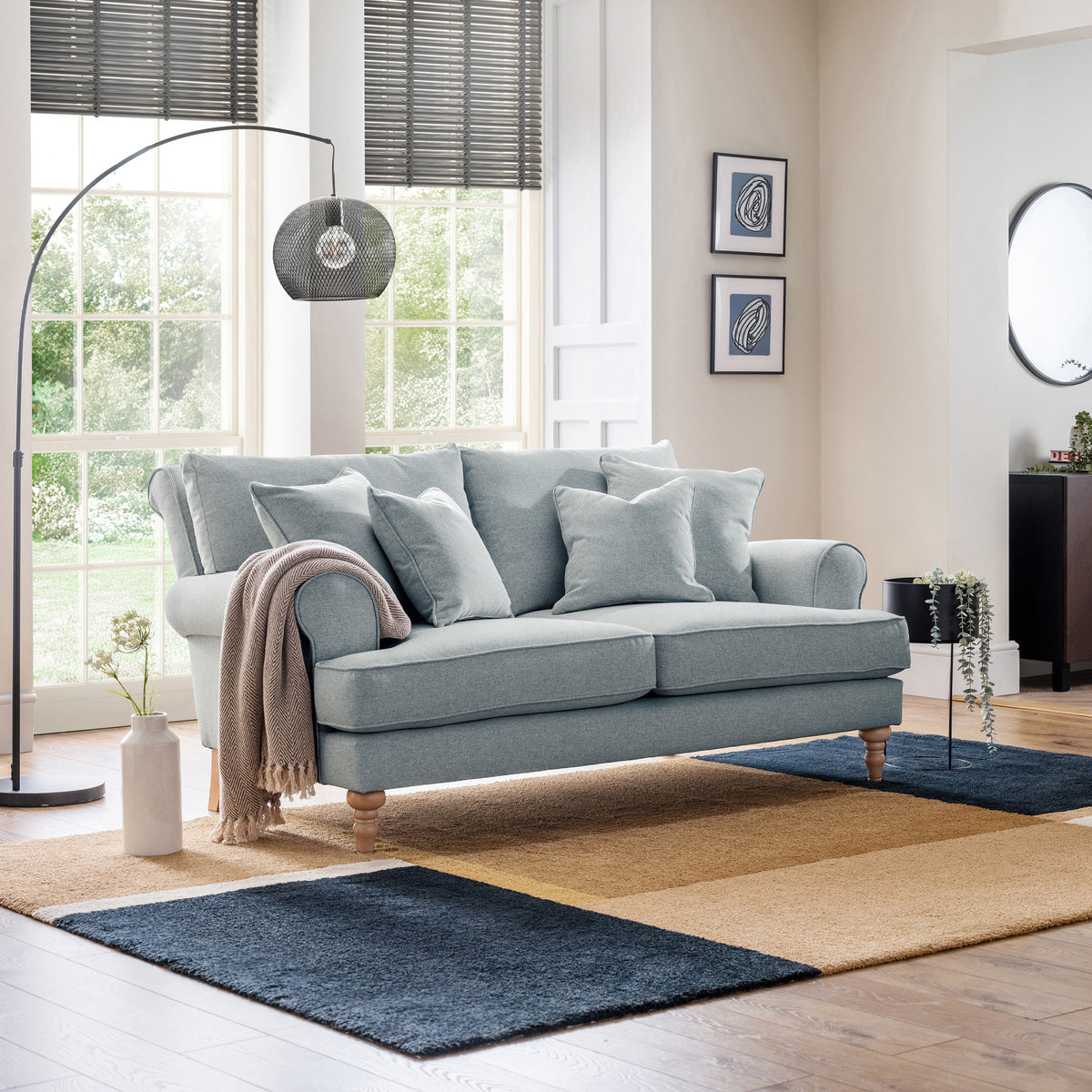 Norbury 2 Seater Sofa Ashen from Roseland Furniture