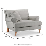 Norbury Snuggle Chair Linen from Roseland Furniture