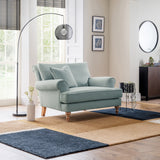 Norbury Snuggle Chair Aqua from Roseland Furniture