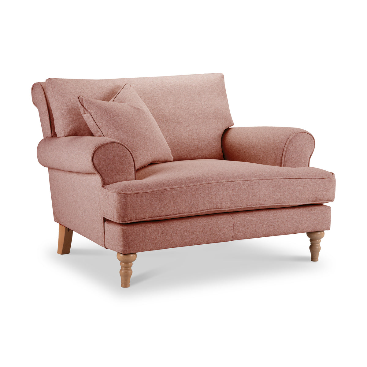 Norbury Snuggle Chair Coral from Roseland Furniture