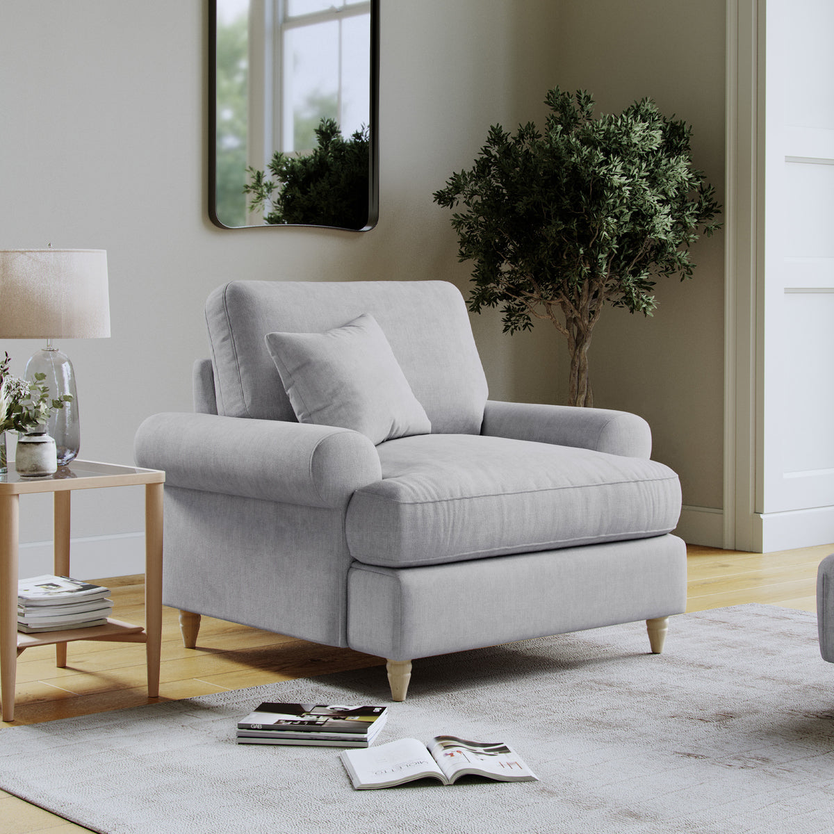 Pembroke Armchair Ashen from Roseland Furniture