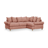 Pembroke Right Hand Corner Sofa Coral from Roseland Furniture