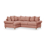 Pembroke Left Hand Corner Sofa Coral from Roseland Furniture