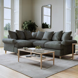 Pembroke Left Hand Corner Sofa Slate from Roseland Furniture