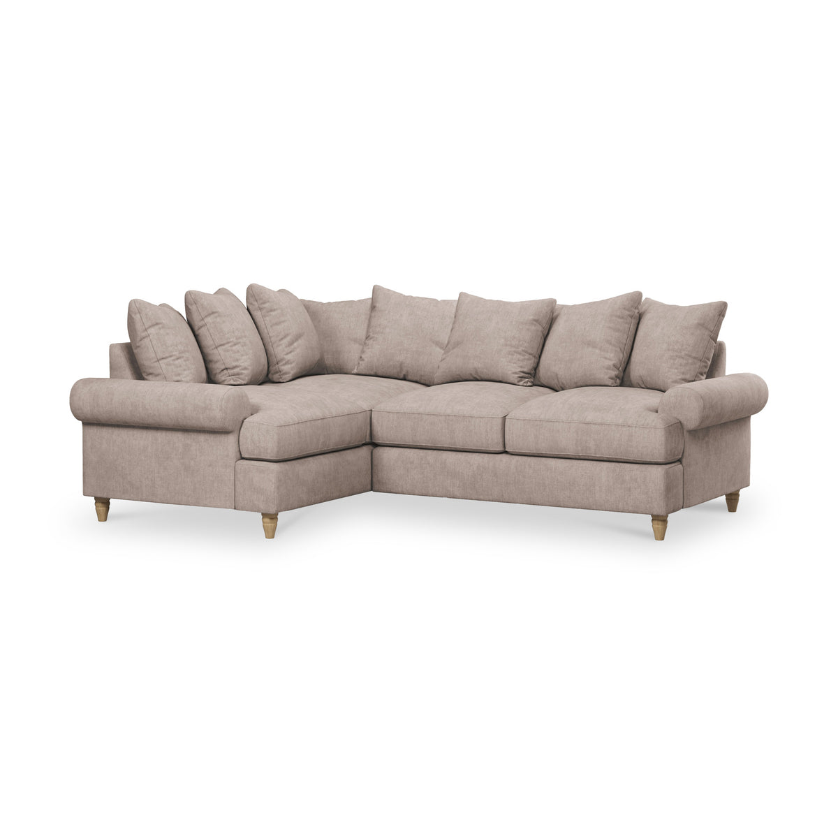 Pembroke Left Hand Corner Sofa Beige from Roseland Furniture