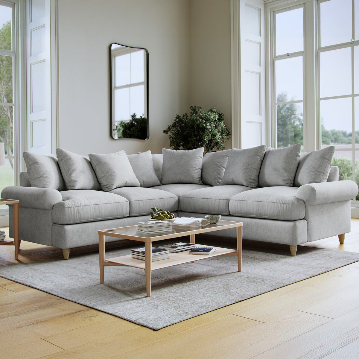 Pembroke Corner Sofa Ashen from Roseland Furniture