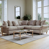Pembroke Corner Sofa Beige from Roseland Furniture