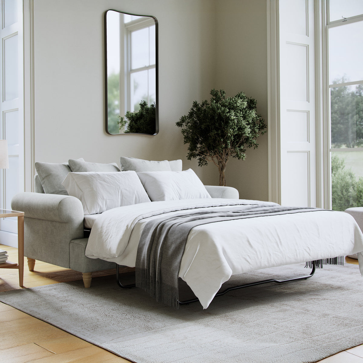 Pembroke 2 Seater Sofabed Ashen from Roseland Furniture