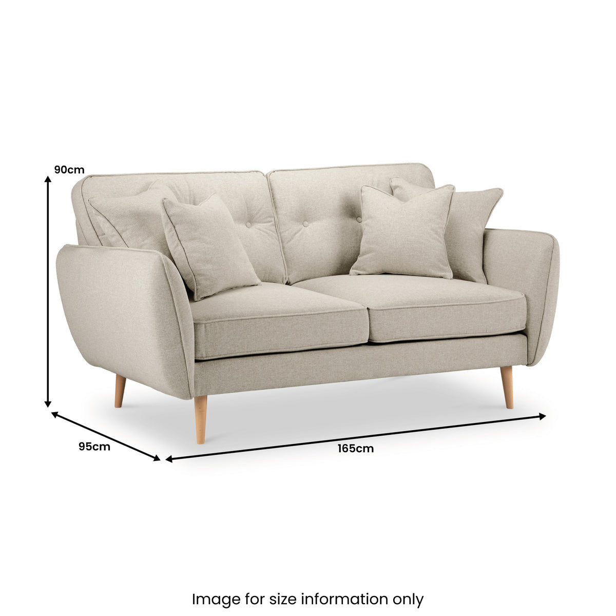 Elmbury 2 Seater Sofa Linen from Roseland Furniture