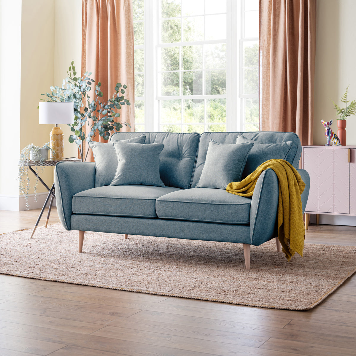 Elmbury 2 Seater Sofa Denim from Roseland Furniture