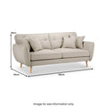 Elmbury 3 Seater Sofa Linen from Roseland Furniture