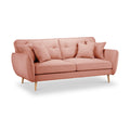 Elmbury 3 Seater Sofa Coral from Roseland Furniture