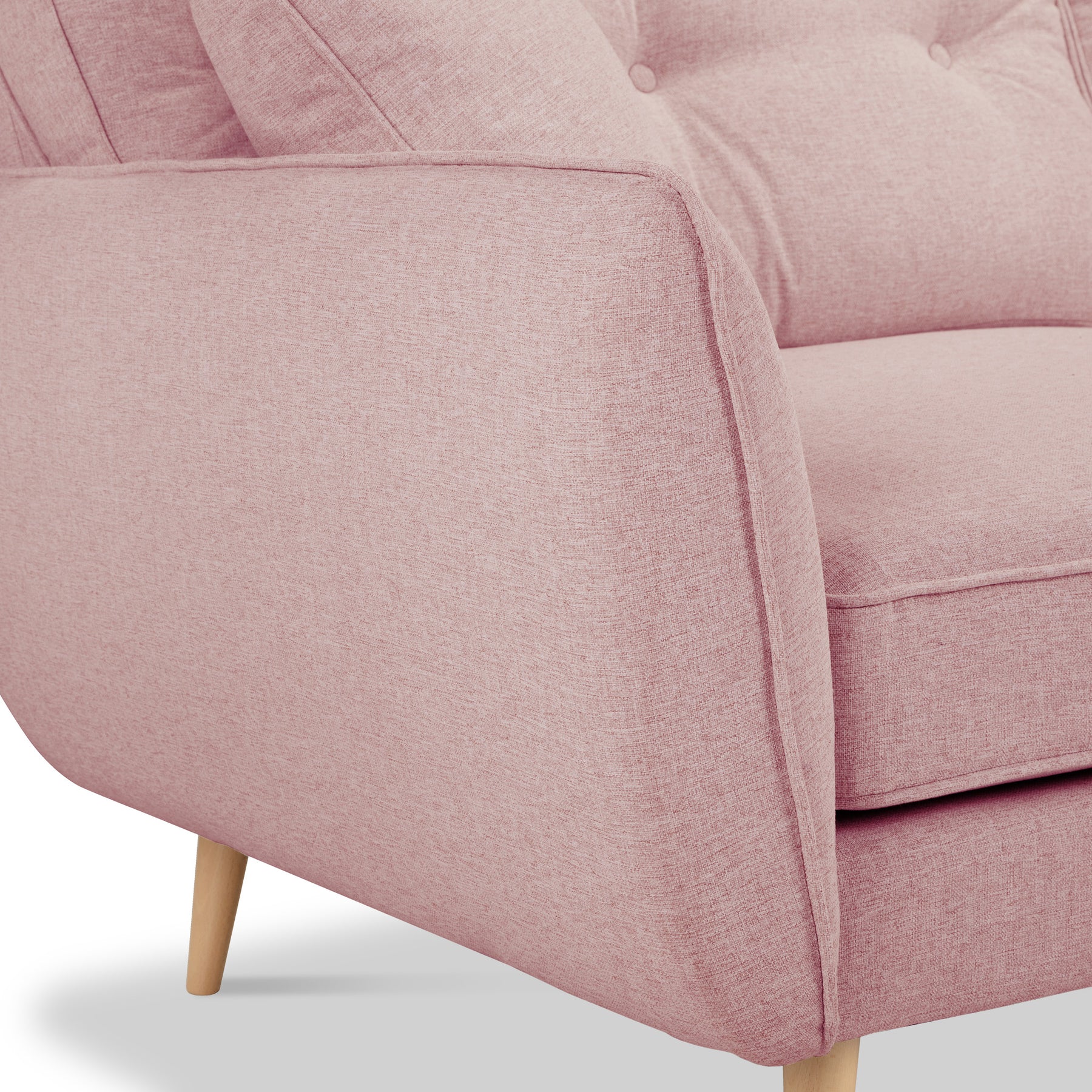Elmbury 3 Seater Sofa Pink from Roseland Furniture