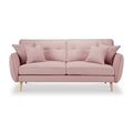 Elmbury 3 Seater Sofa Pink from Roseland Furniture