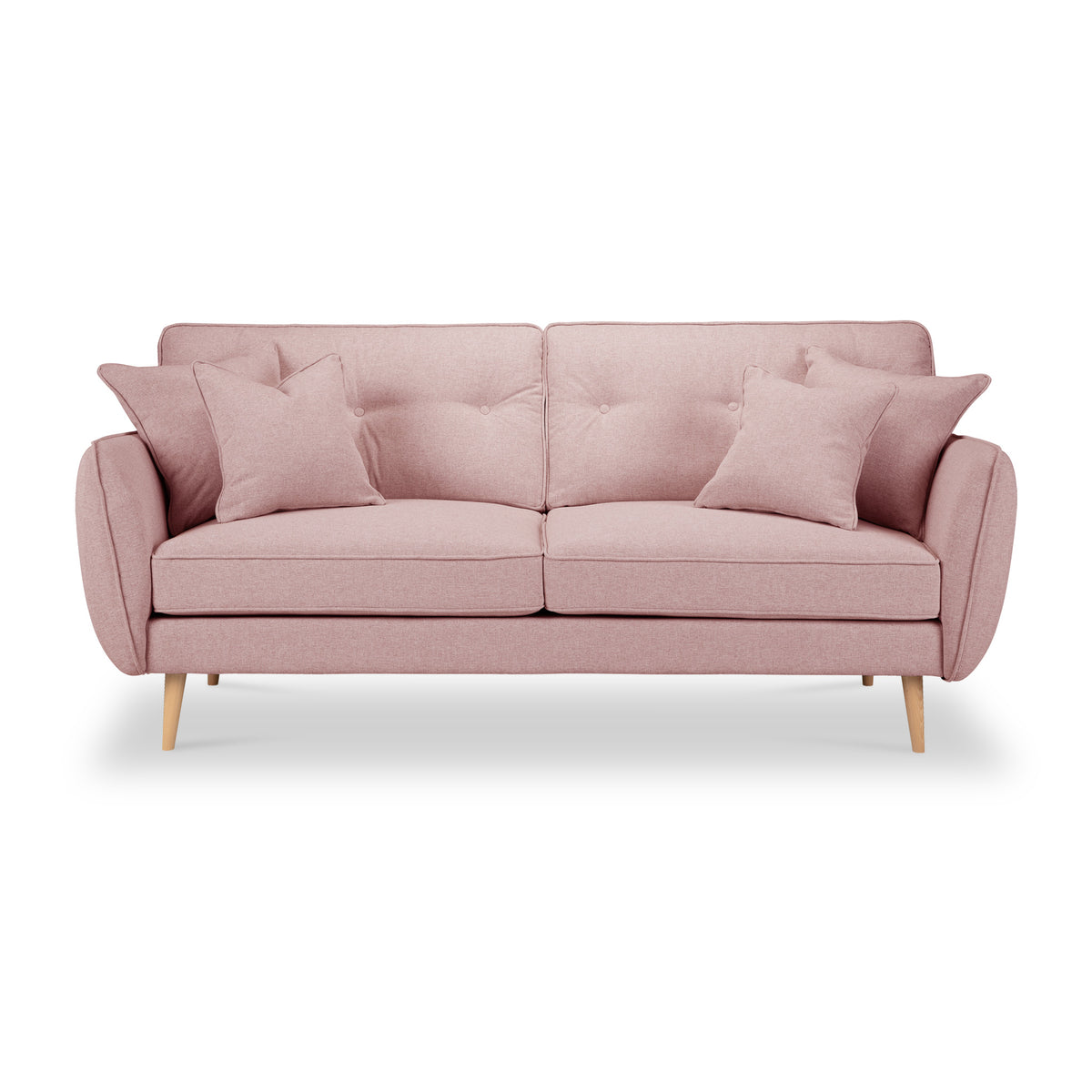 Elmbury 3 Seater Sofa Pink from Roseland Furniture