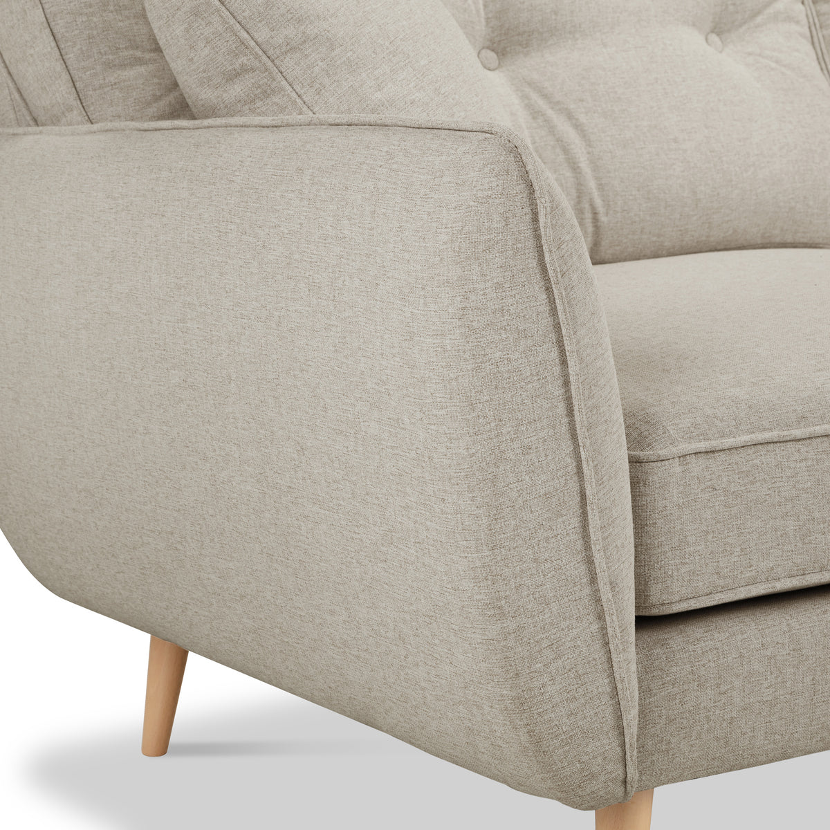 Elmbury Large Corner Sofa Linen from Roseland Furniture