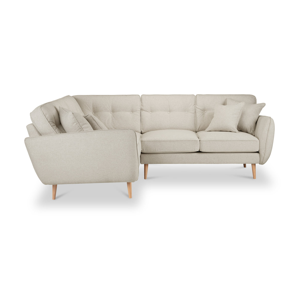 Elmbury Large Corner Sofa Linen from Roseland Furniture