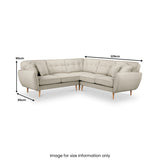 Elmbury Large Corner Sofa Linen from Roseland Furniture